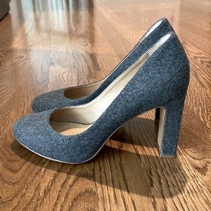 Banana Republic Heels - Gray wool Size 6 1/2; 3 inch heel